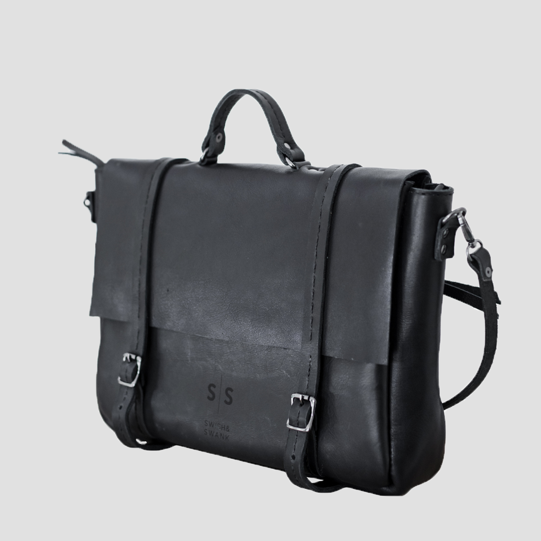 Premium Leather Boaz Briefcase 2.1 Black