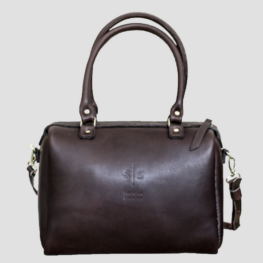 Classic Leather Priscilla Handbag - Chocolate