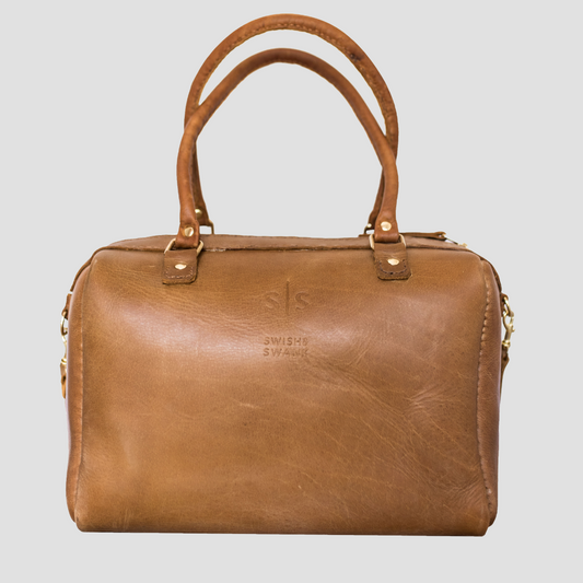 Classic Leather Priscilla Handbag - Tan