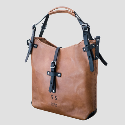 Premium Leather Esther Handbag 2.1 - Tan