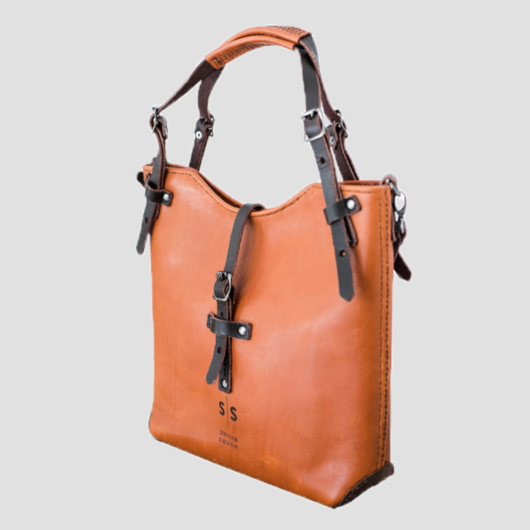 Premium Leather Esther Handbag 2.1  Hazelnut