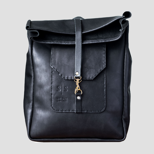 Classic Leather Noah Backpack - Black Edition