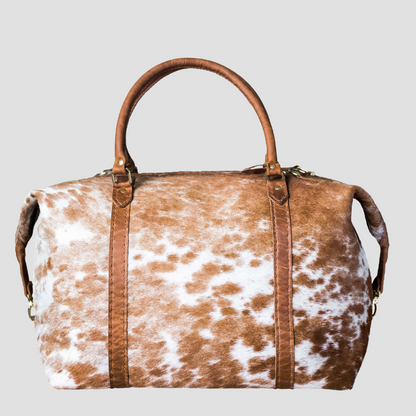 Classic Leather Duffle Bag - Nguni Edition