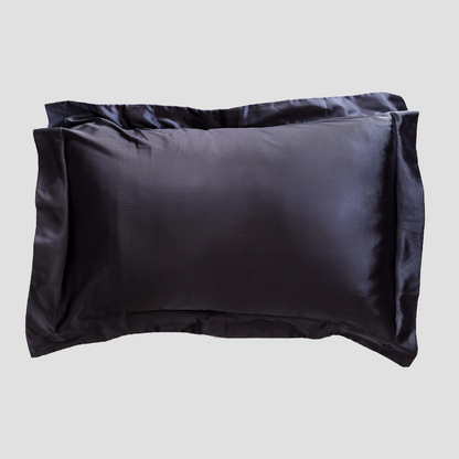 Soft Oxford Satin Pillowcase -Charcoal Grey