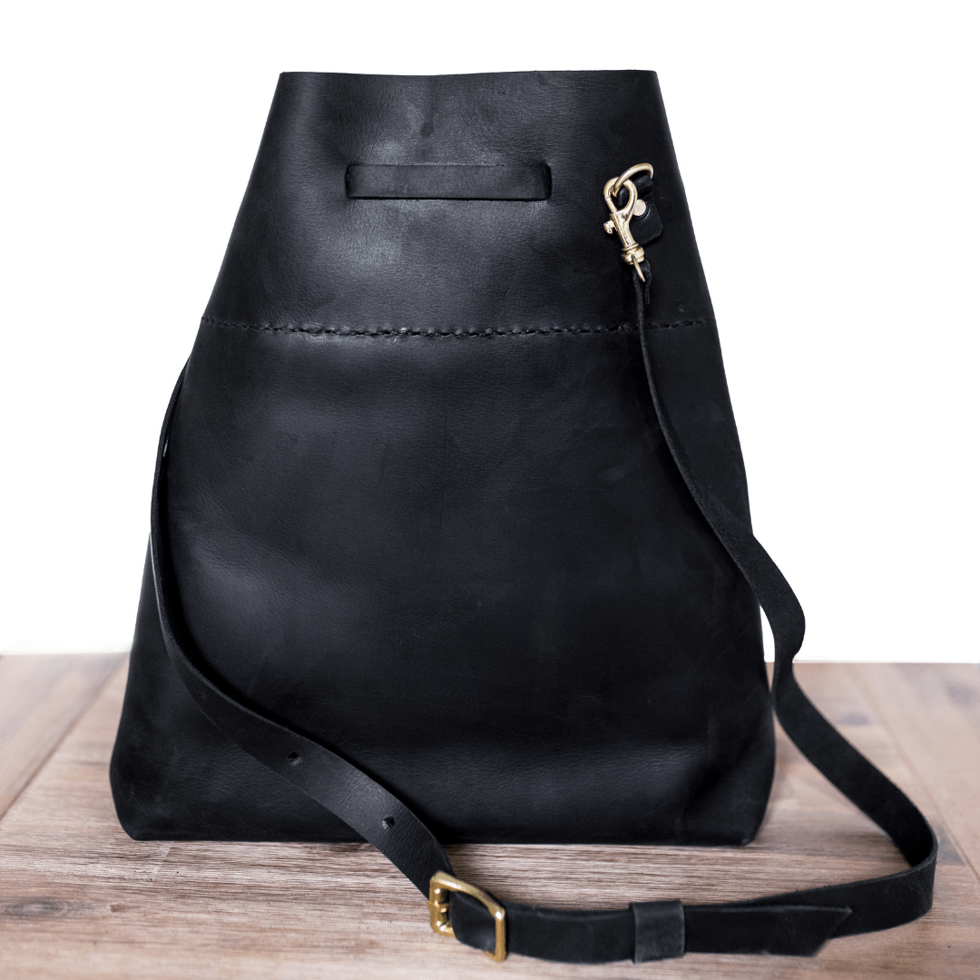 Batseba Bucket Leather Bag - SWISH AND SWANK