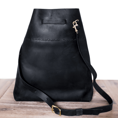 Batseba Bucket Leather Bag - SWISH AND SWANK