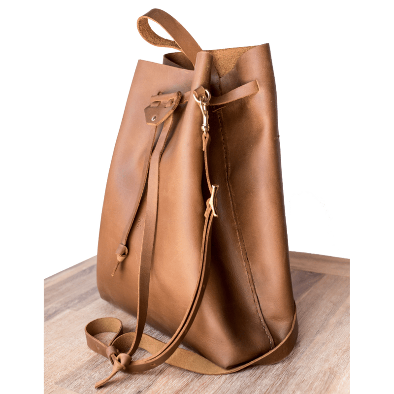 Batseba Bucket Leather Bag - SWISH AND SWANK