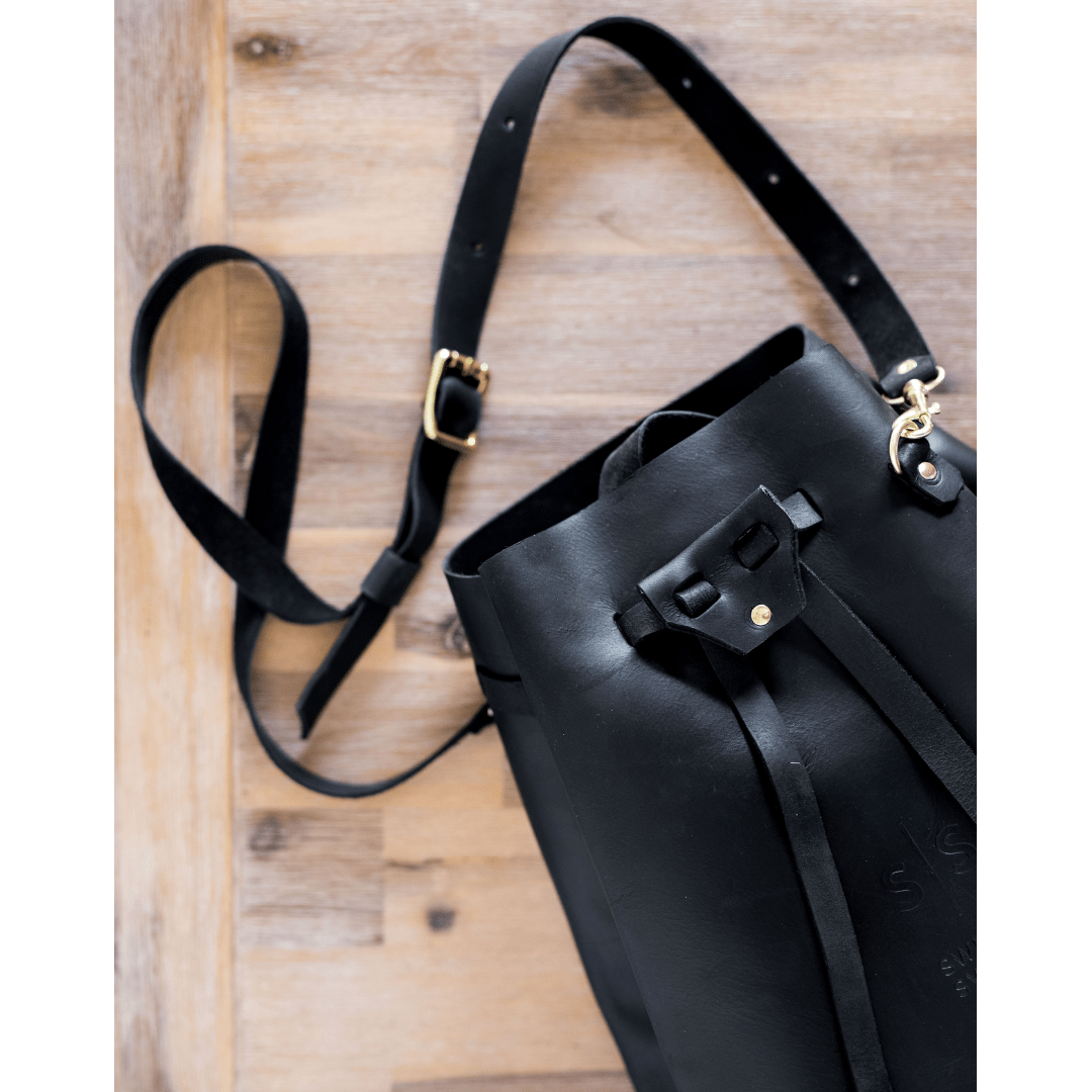Batseba Bucket Leather Bag - SWISH AND SWANK