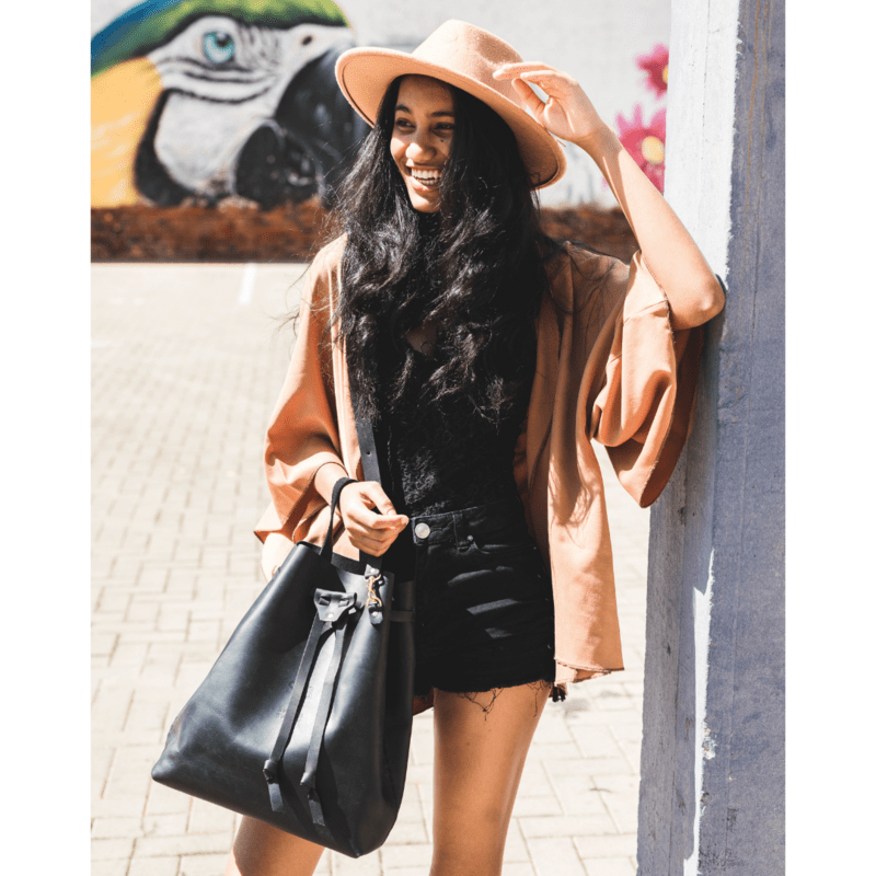 Batseba Bucket Leather Bag - SWISH AND SWANK