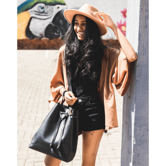 Batseba Bucket Leather Bag - SWISH AND SWANK