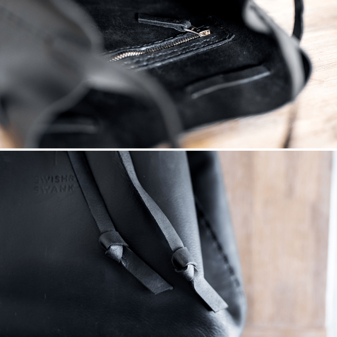 Batseba Bucket Leather Bag - SWISH AND SWANK