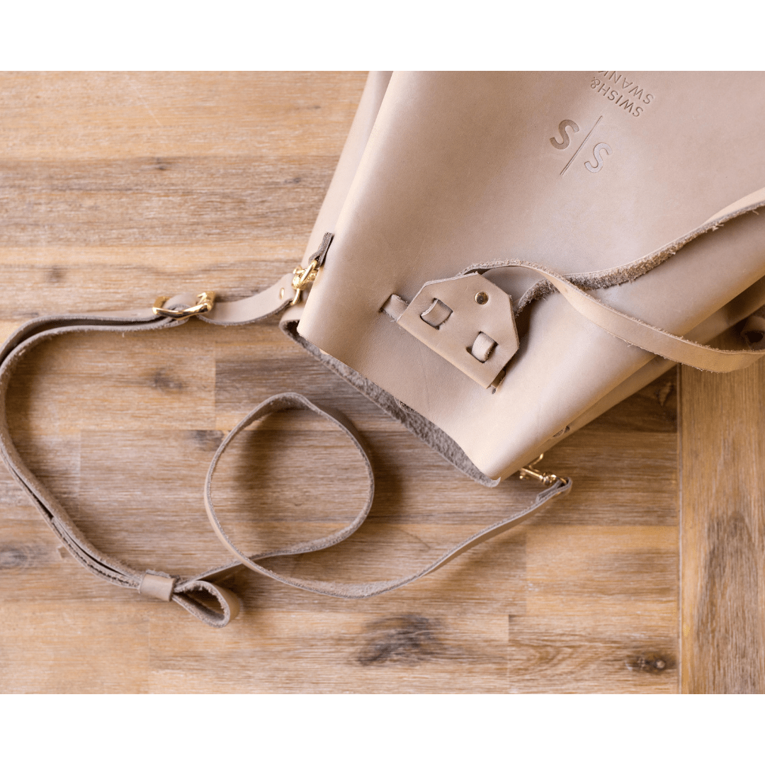 Genuine leather handbag bucket bag South Africa