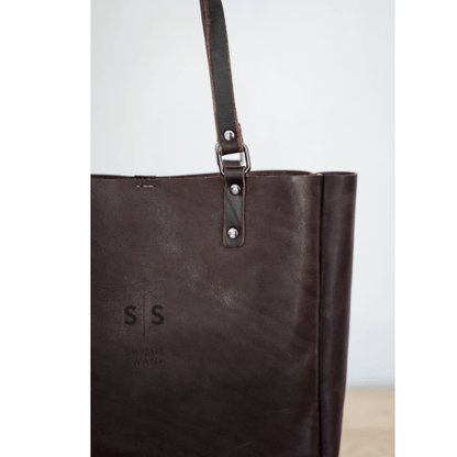Genuine Leather tote bag handbag Swish and Swank