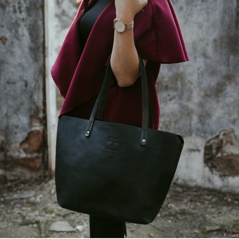 Classic Eve Leather Tote - SWISH AND SWANK