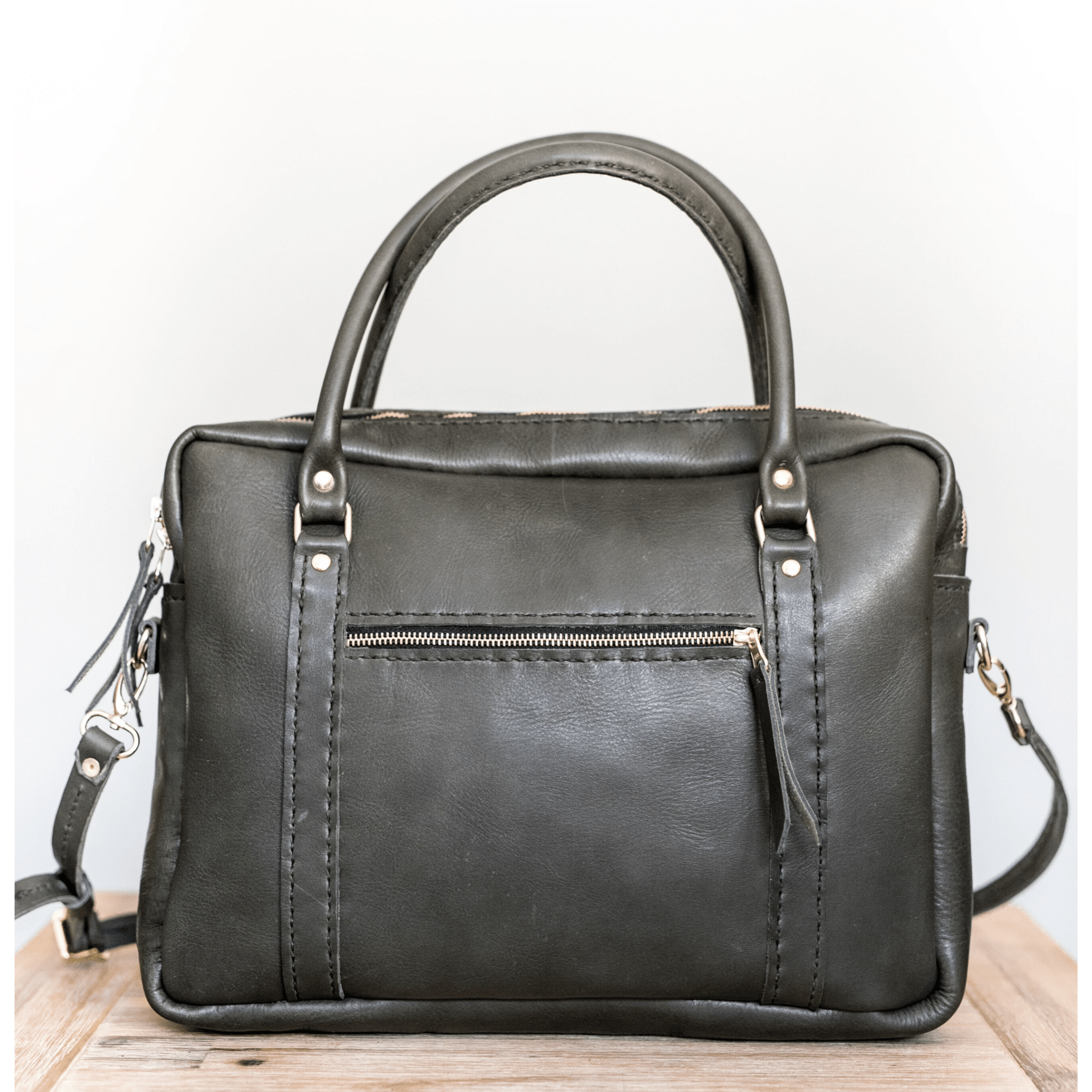Classic Leather Boaz Briefcase - SWISH AND SWANK