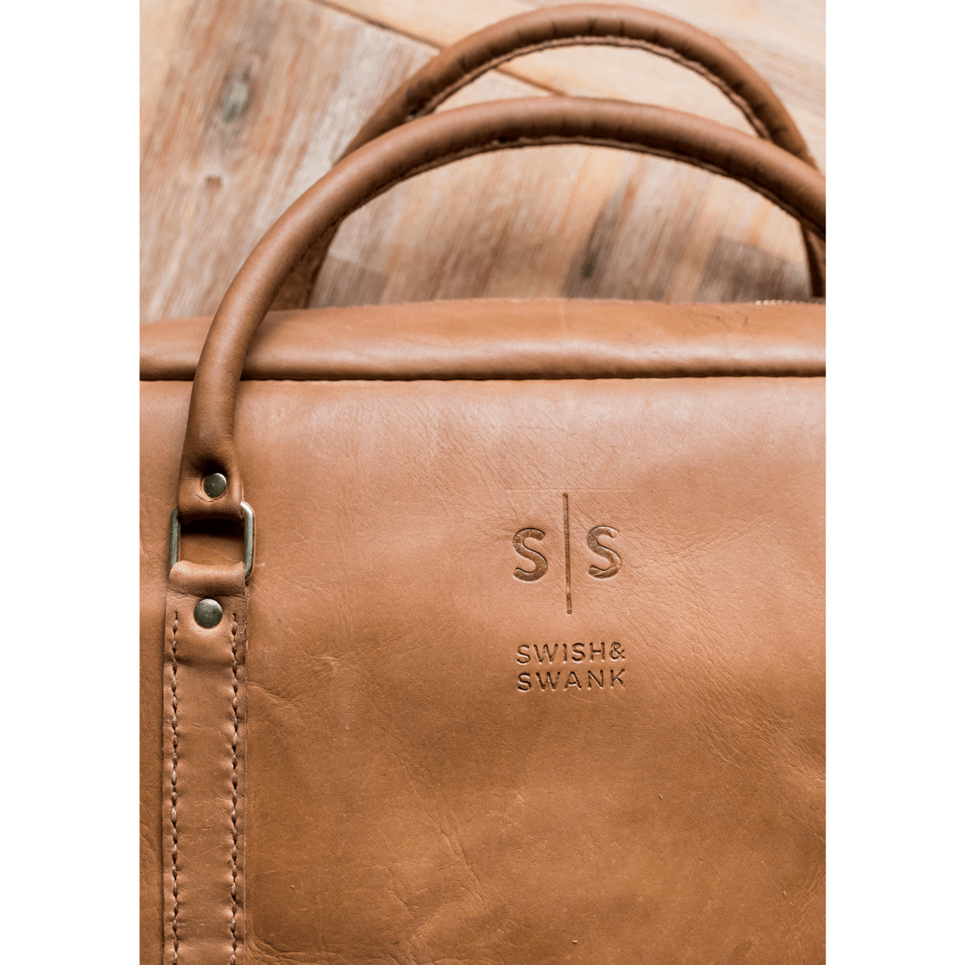 Classic Leather Boaz Briefcase - SWISH AND SWANK