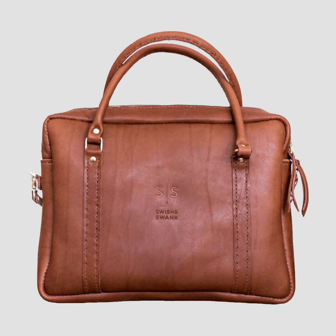 Classic Leather Boaz Briefcase - SWISH AND SWANK