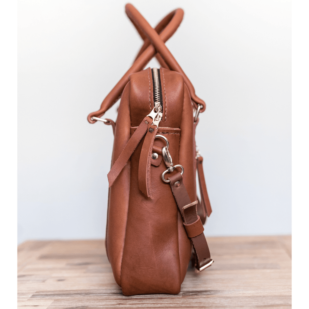 Classic Leather Boaz Briefcase - SWISH AND SWANK