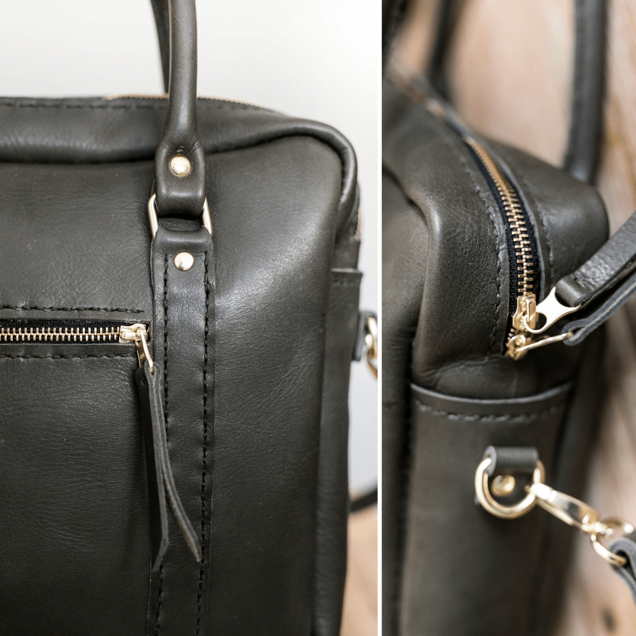 Classic Leather Boaz Briefcase - SWISH AND SWANK