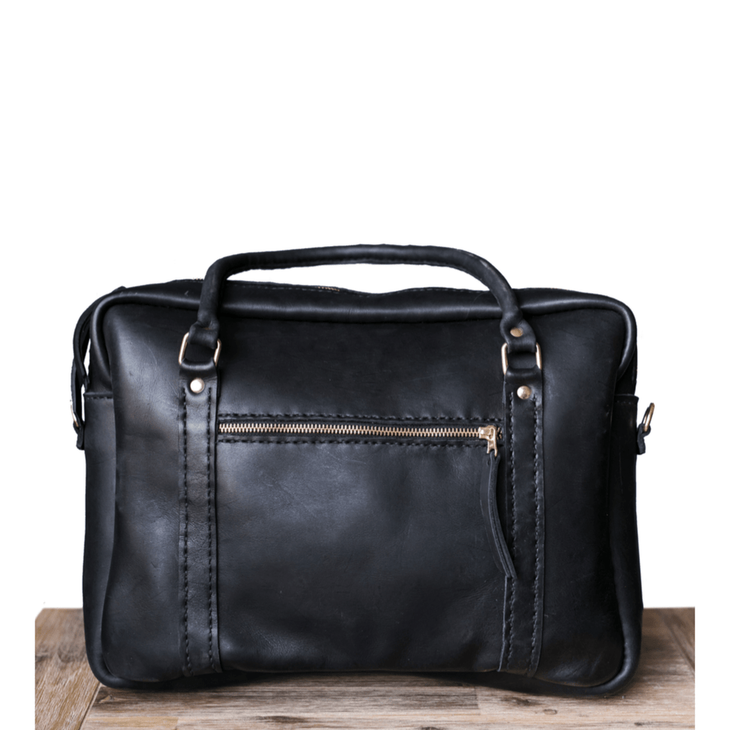 Classic Leather Boaz Briefcase - SWISH AND SWANK