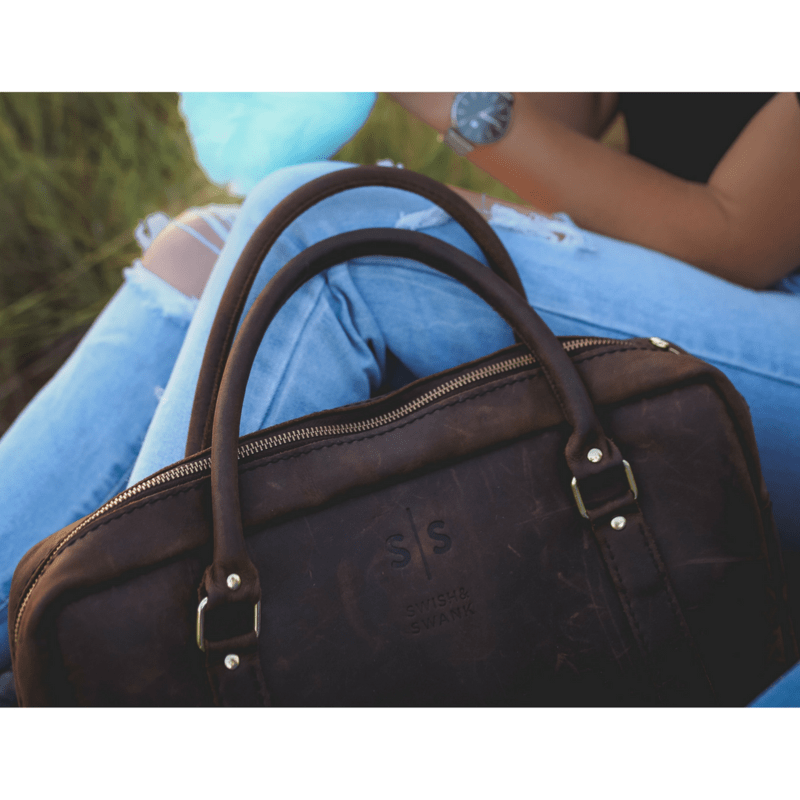 Classic Leather Boaz Briefcase - SWISH AND SWANK