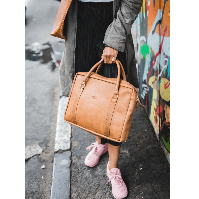 Classic Leather Boaz Briefcase - SWISH AND SWANK