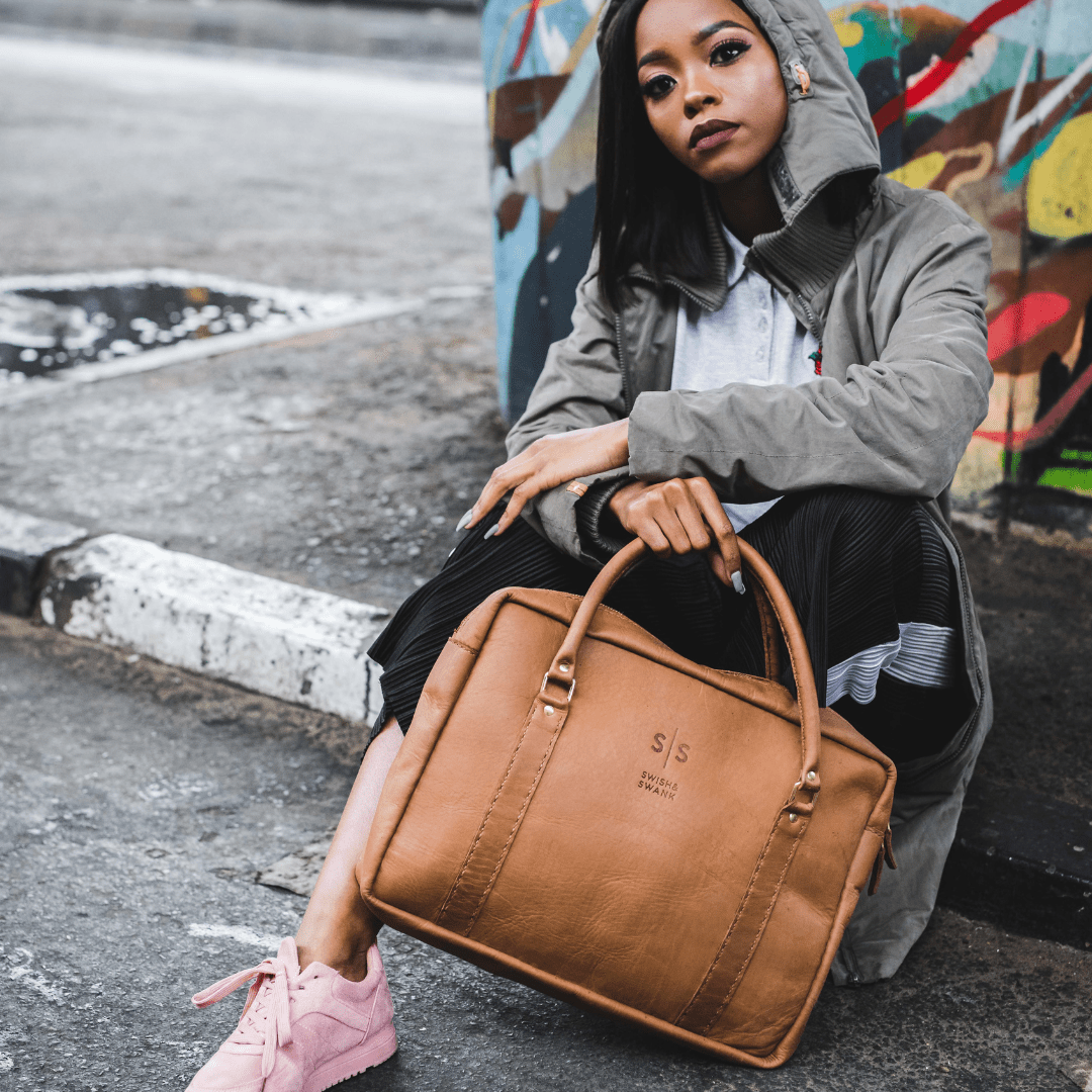 Classic Leather Boaz Briefcase - SWISH AND SWANK