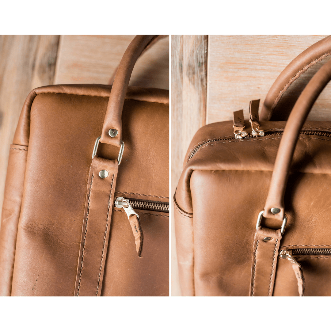 Classic Leather Boaz Briefcase - SWISH AND SWANK