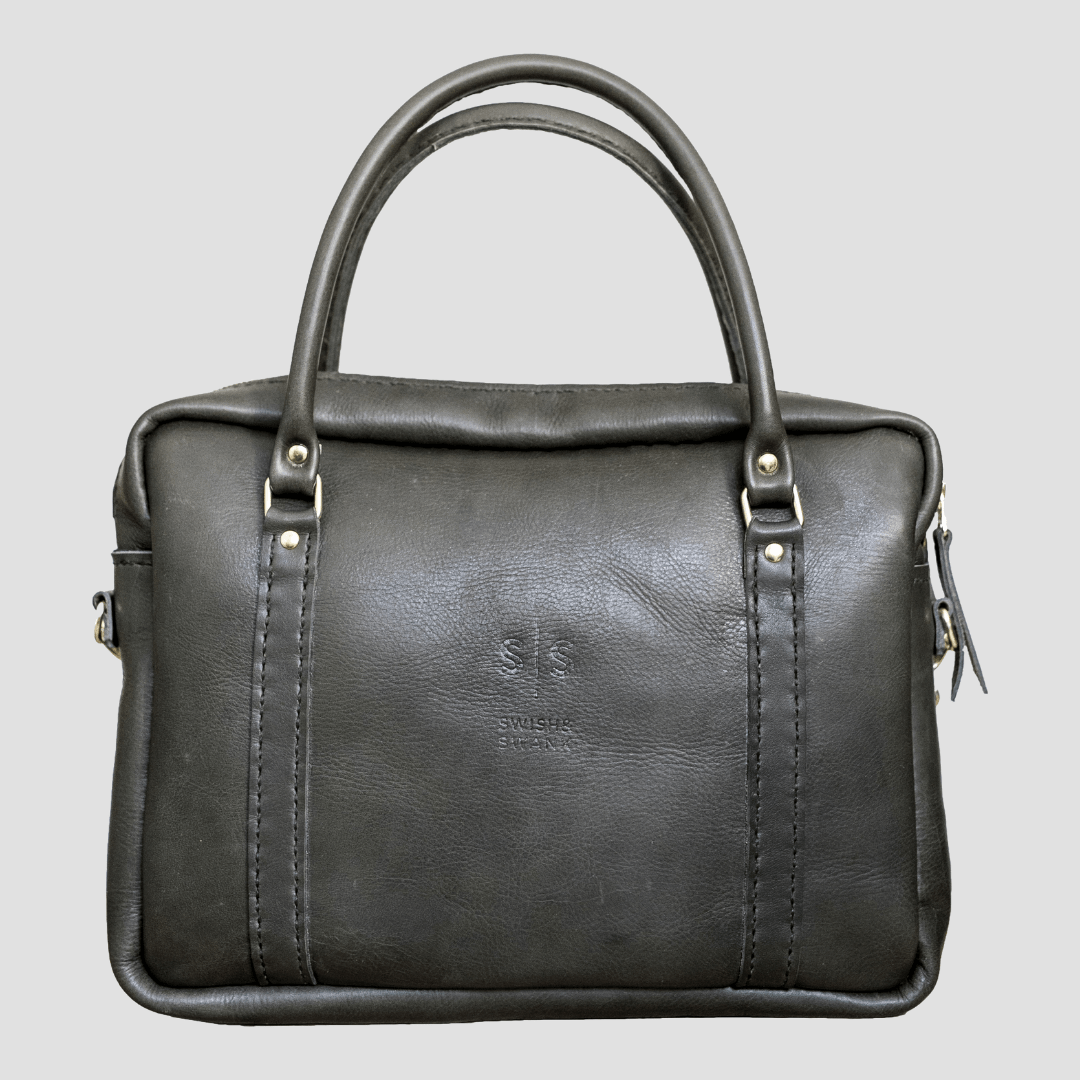 Classic Leather Boaz Briefcase - SWISH AND SWANK