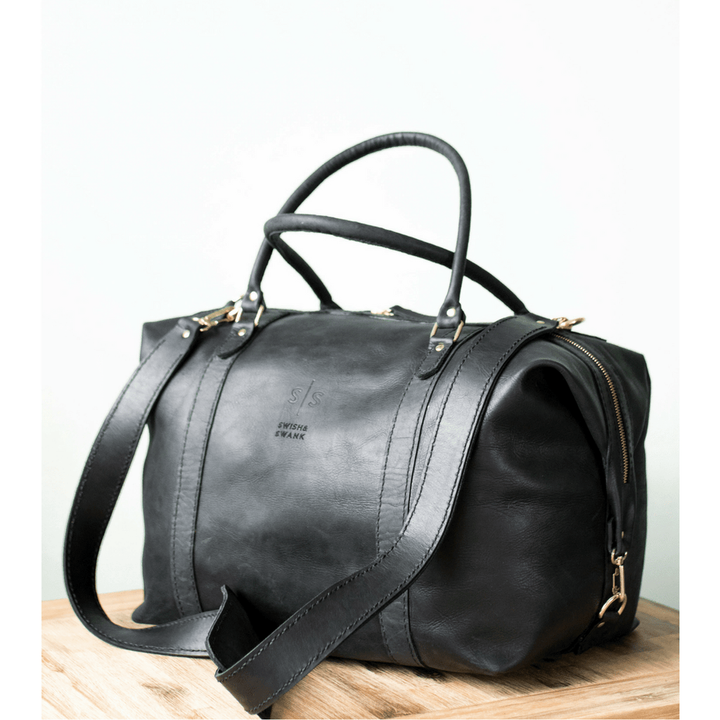 Classic Leather Duffle Bag - SWISH AND SWANK