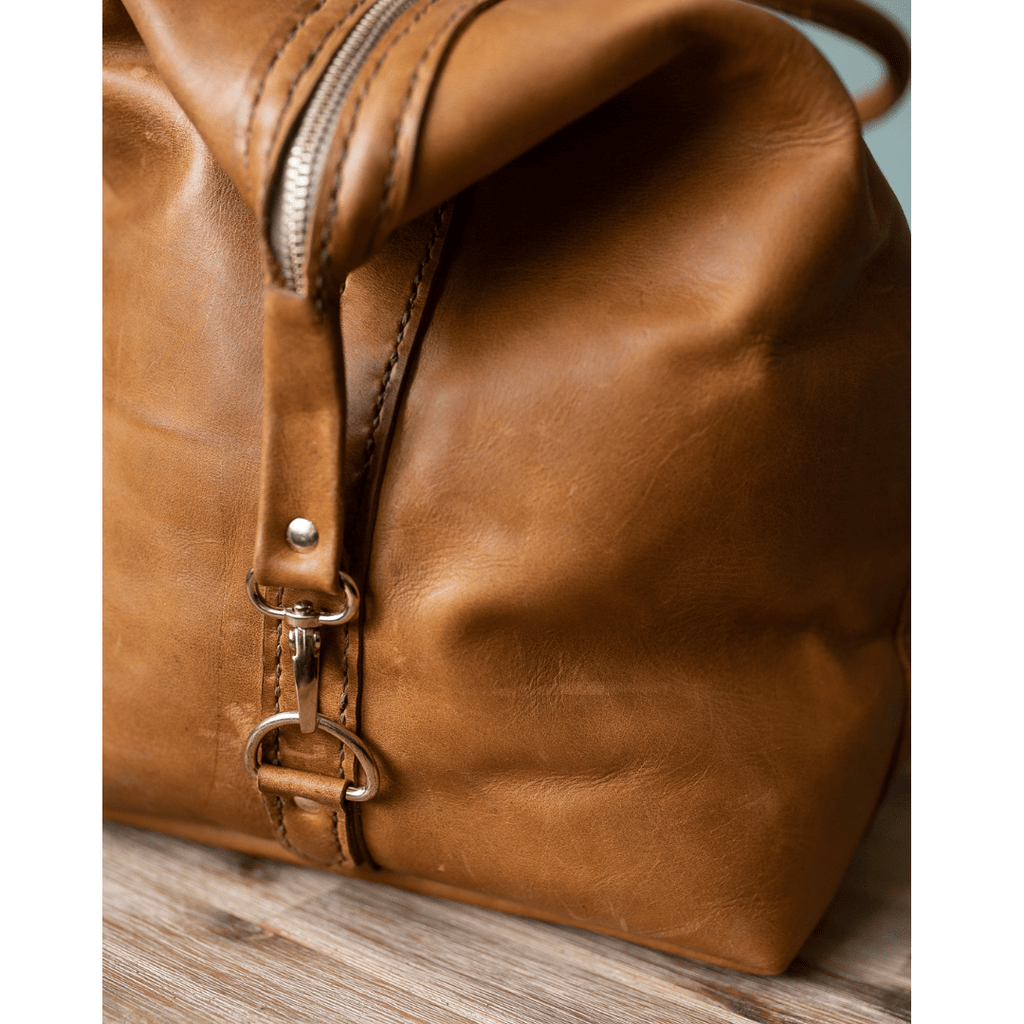 Classic Leather Duffle Bag - SWISH AND SWANK