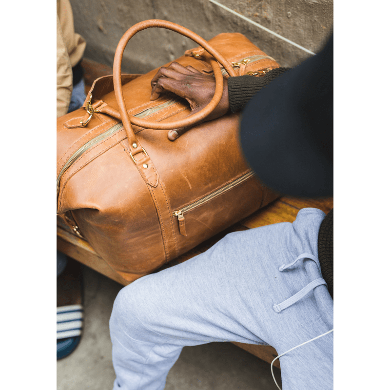 Classic Leather Duffle Bag - SWISH AND SWANK