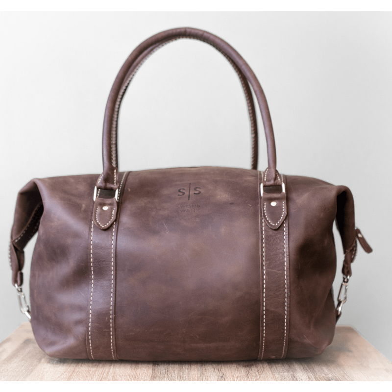 Classic Leather Duffle Bag - SWISH AND SWANK