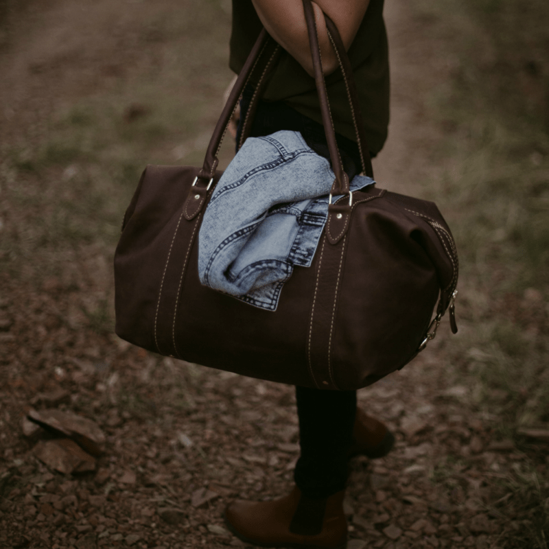 Classic Leather Duffle Bag - SWISH AND SWANK
