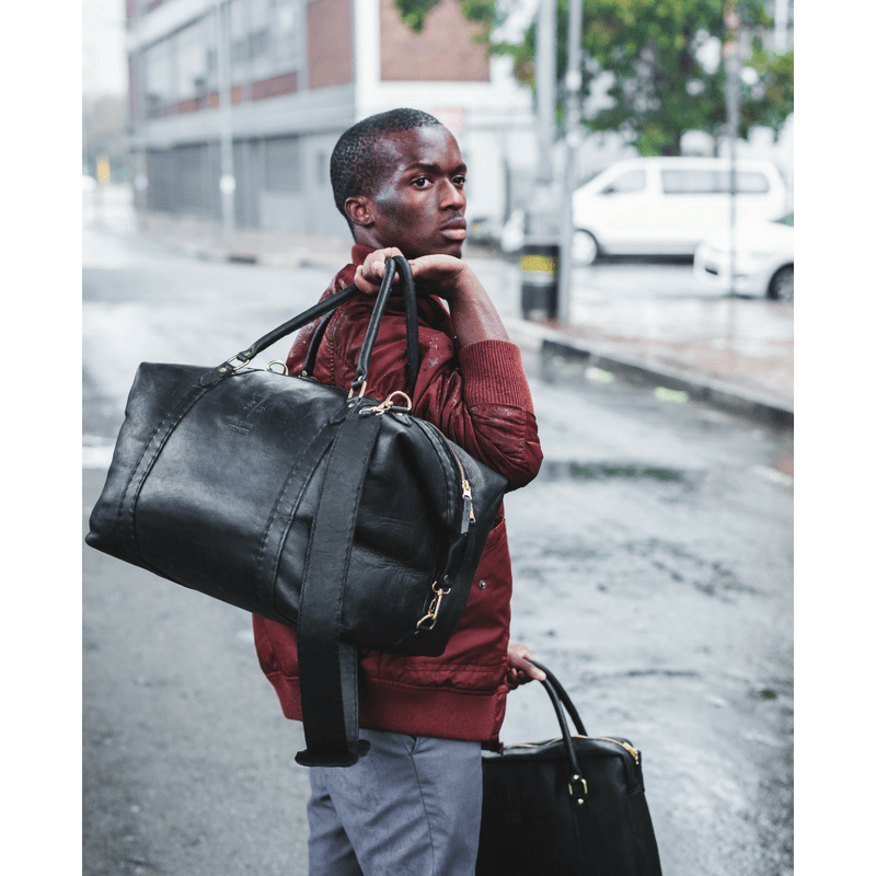 Classic Leather Duffle Bag - SWISH AND SWANK