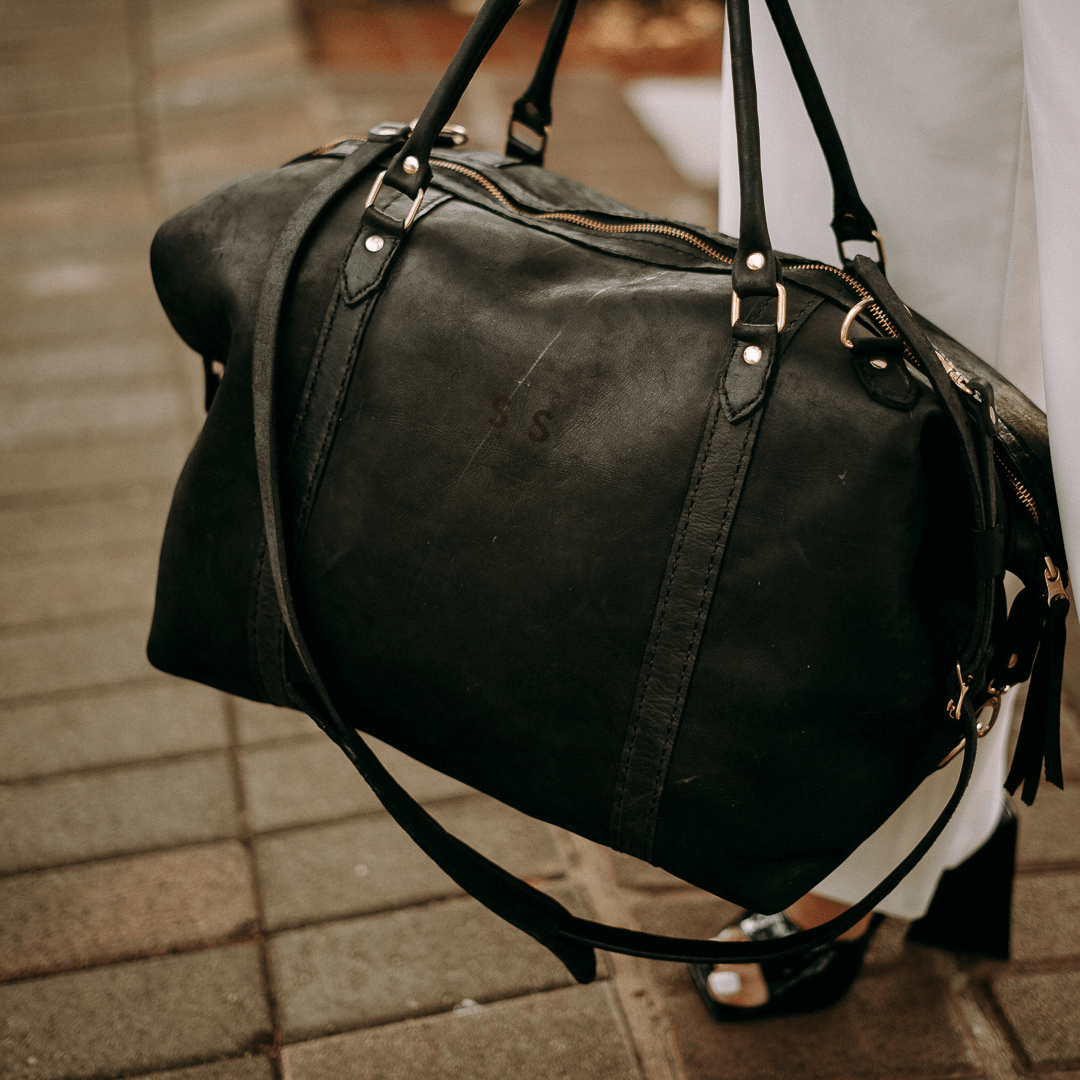 Classic Leather Duffle Bag - SWISH AND SWANK