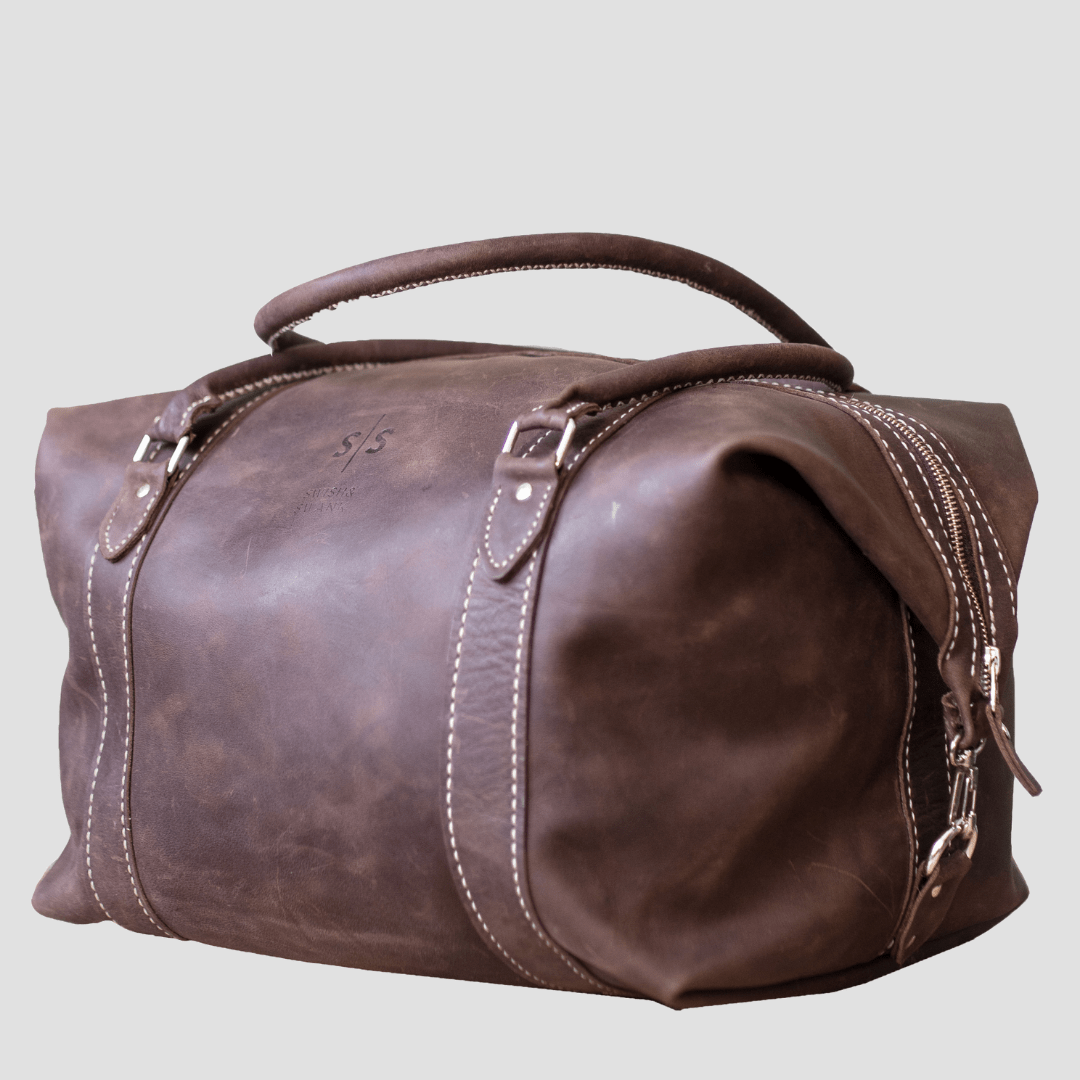 Classic Leather Duffle Bag - SWISH AND SWANK