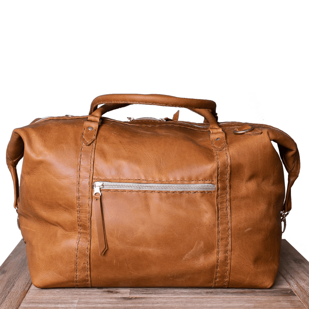 Classic Leather Duffle Bag - SWISH AND SWANK