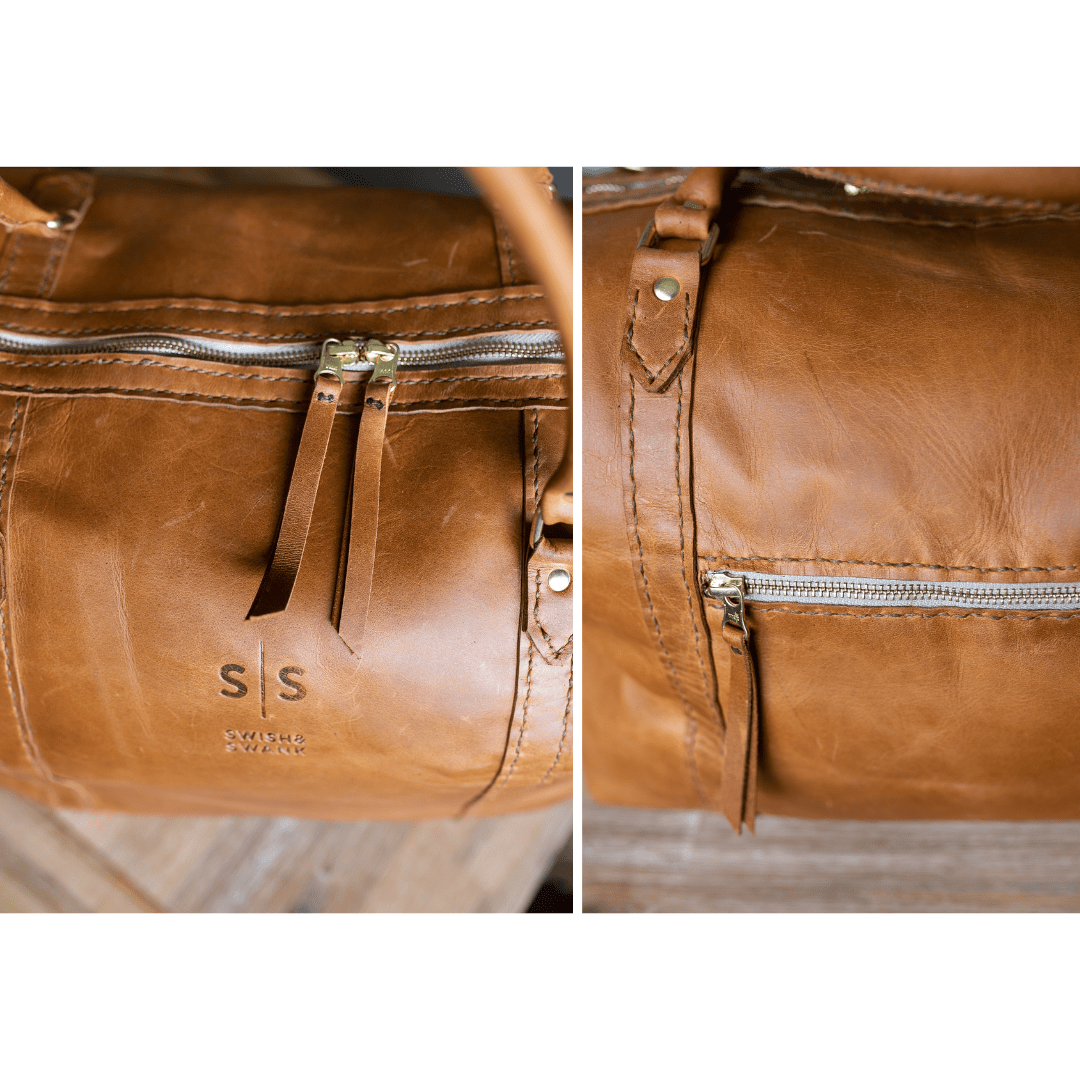 Classic Leather Duffle Bag - SWISH AND SWANK