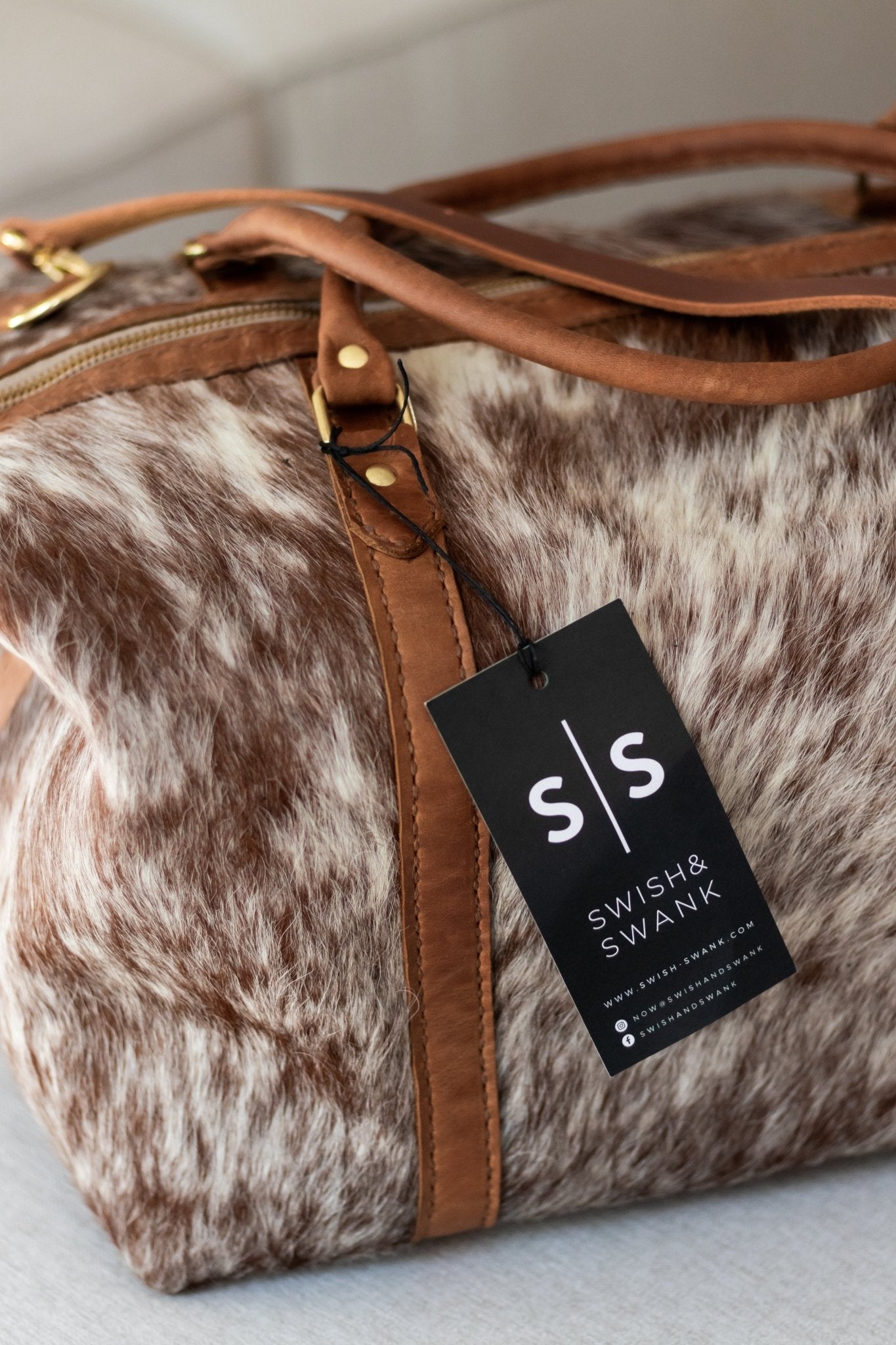 Classic Leather Duffle Bag - SWISH AND SWANK