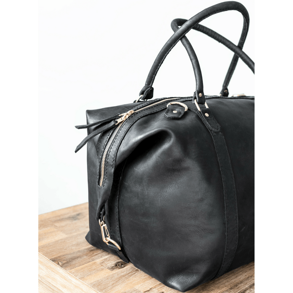 Classic Leather Duffle Bag - SWISH AND SWANK