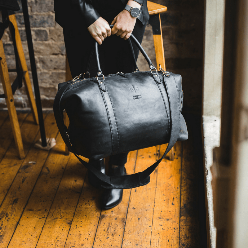 Classic Leather Duffle Bag - SWISH AND SWANK