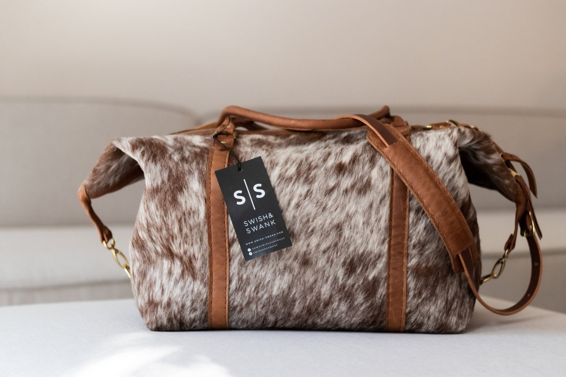 Classic Leather Duffle Bag - SWISH AND SWANK