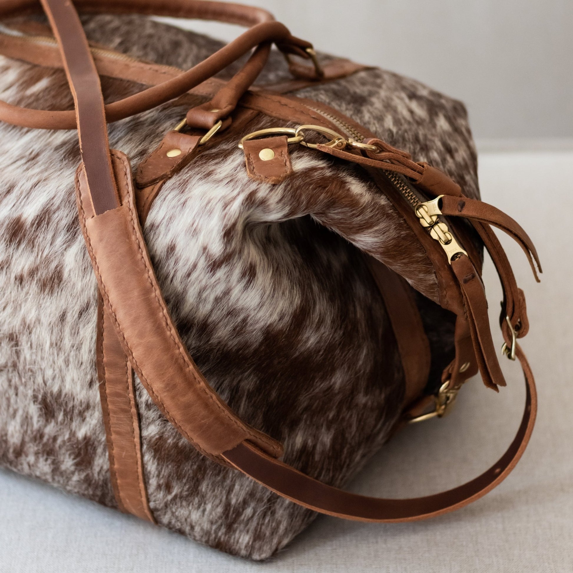 Classic Leather Duffle Bag - SWISH AND SWANK