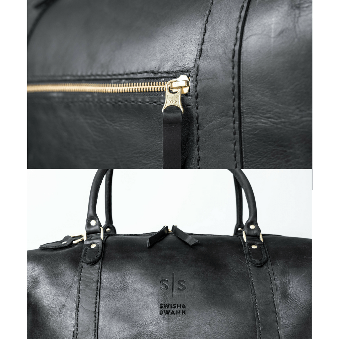 Classic Leather Duffle Bag - SWISH AND SWANK