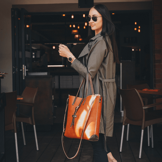 Classic Leather Esther Handbag - SWISH AND SWANK