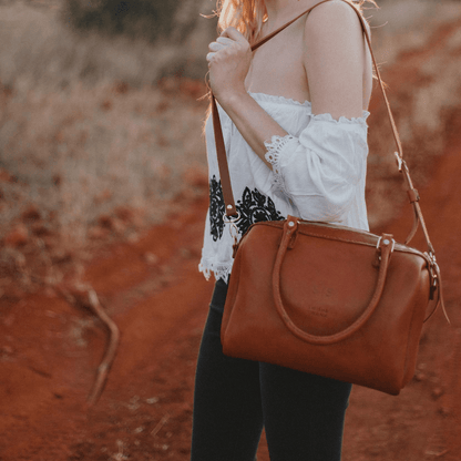 Classic Leather Priscilla Handbag - SWISH AND SWANK
