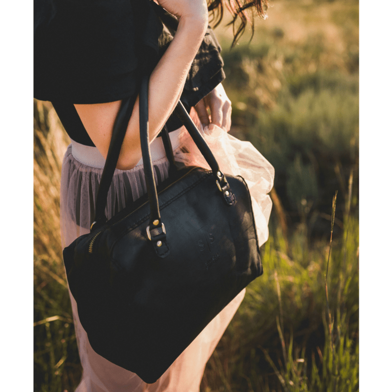 Classic Leather Priscilla Handbag - SWISH AND SWANK