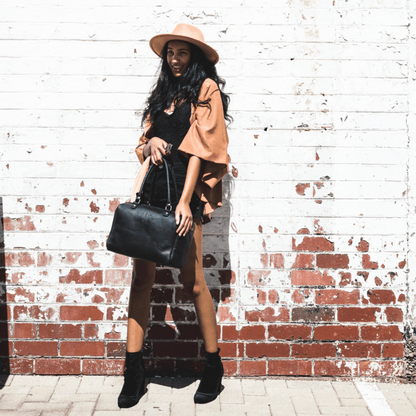 Classic Leather Priscilla Handbag - SWISH AND SWANK