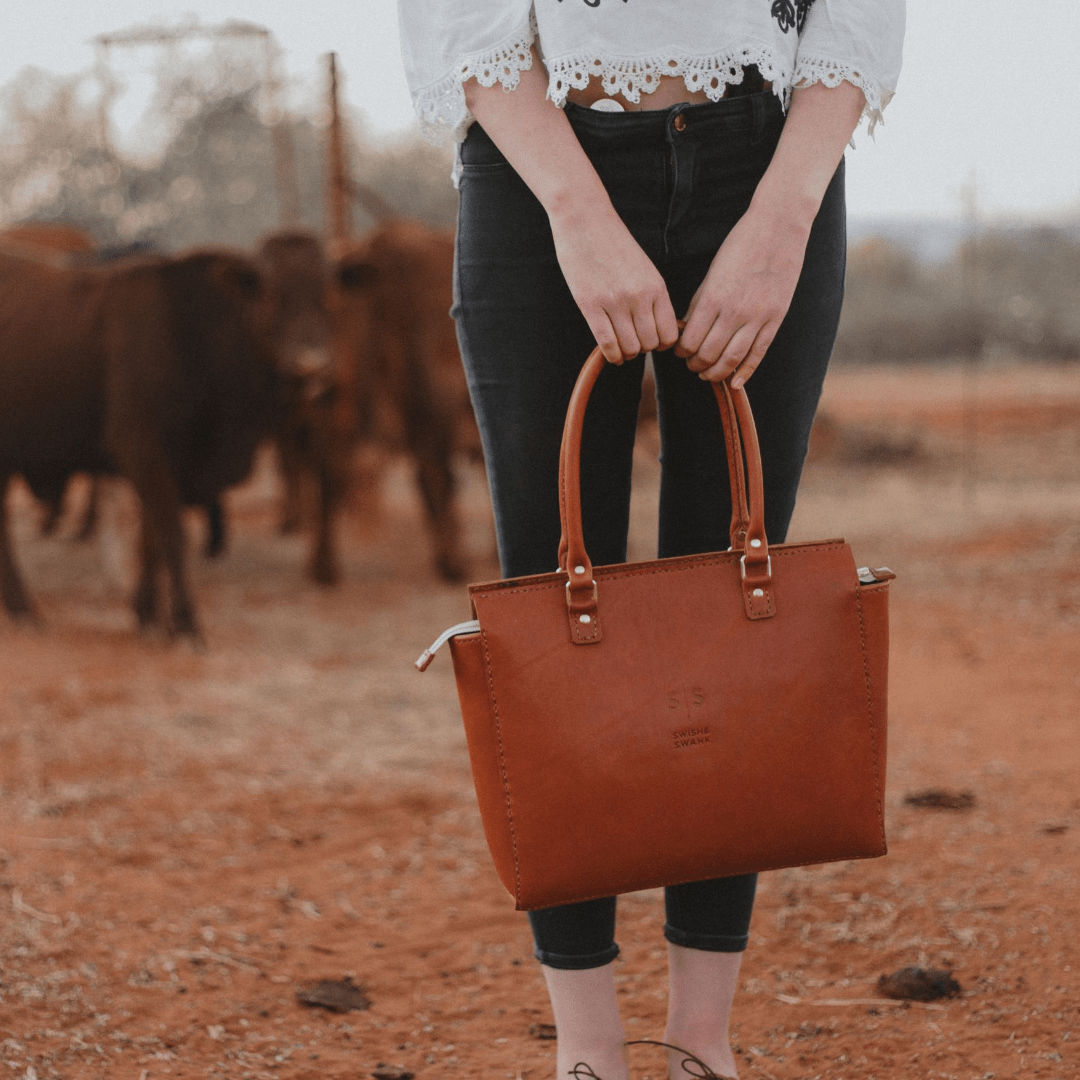 Classic Naomi Leather Handbag - SWISH AND SWANK